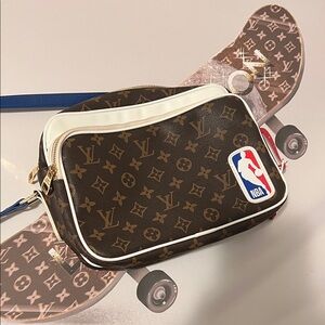 Louis Vuitton Brown Monogram Bag with NBA Logo